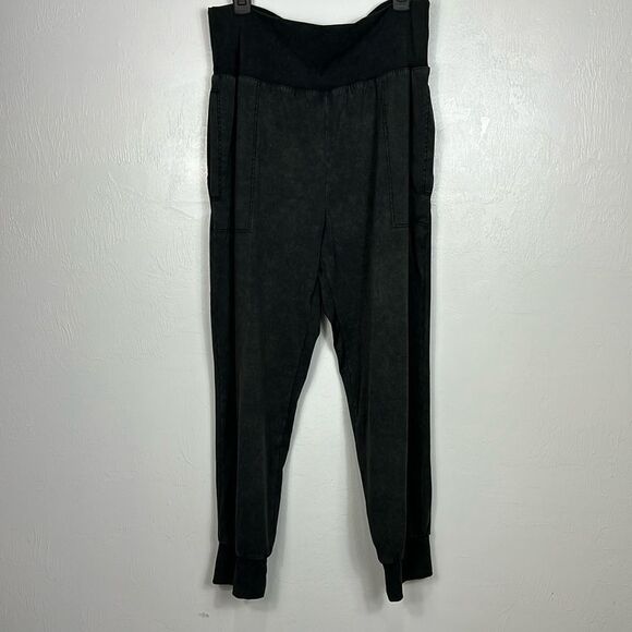 Bagatelle Collection Nylon High Rise Jogger Pants In Graphite Size XL - Picture 3 of 12